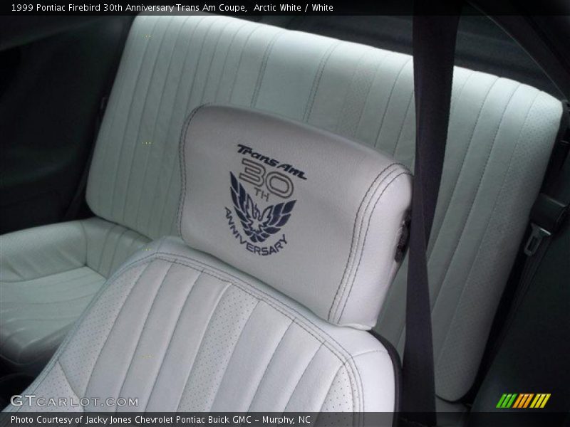  1999 Firebird 30th Anniversary Trans Am Coupe White Interior