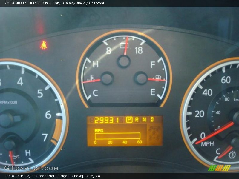 Galaxy Black / Charcoal 2009 Nissan Titan SE Crew Cab