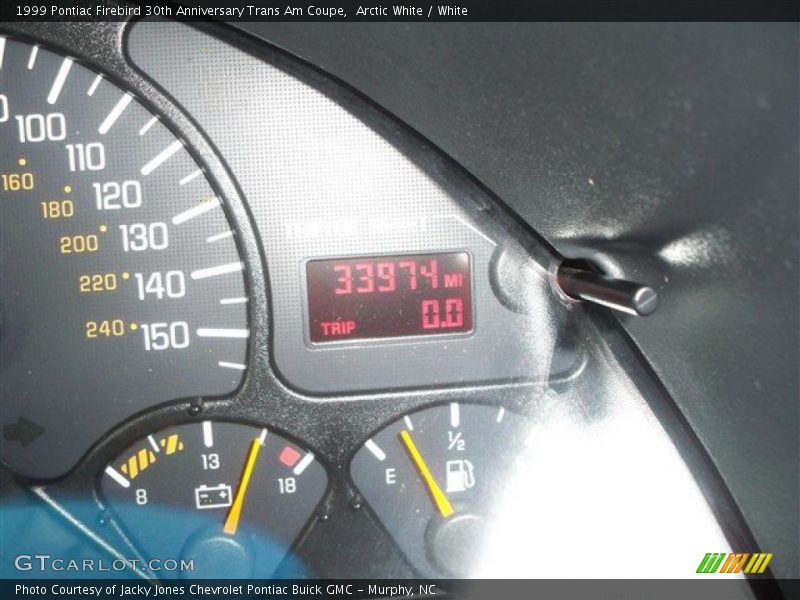 Arctic White / White 1999 Pontiac Firebird 30th Anniversary Trans Am Coupe