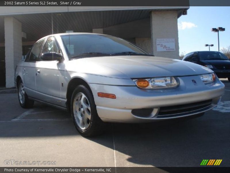 Silver / Gray 2002 Saturn S Series SL2 Sedan