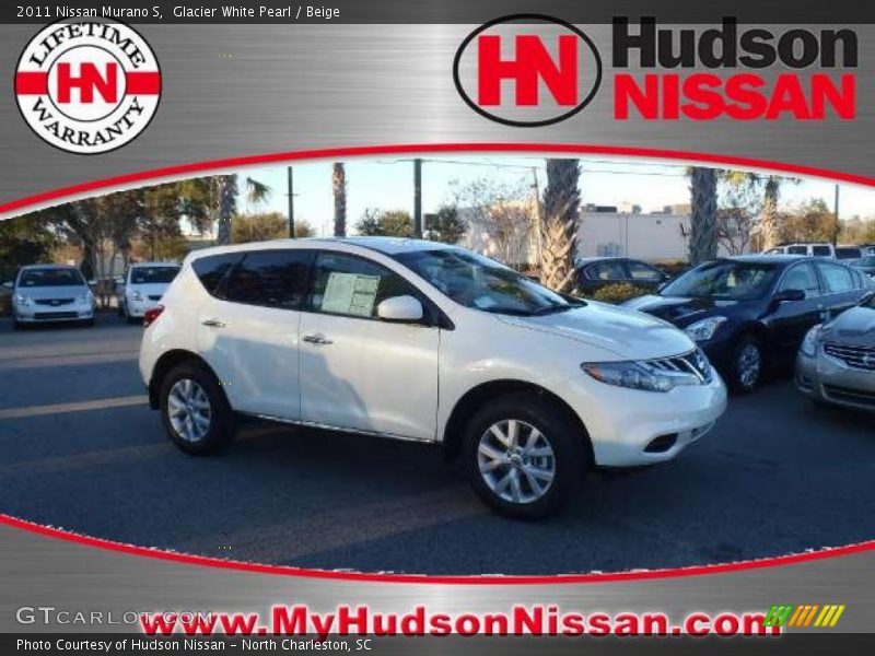 Glacier White Pearl / Beige 2011 Nissan Murano S