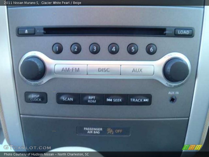 Glacier White Pearl / Beige 2011 Nissan Murano S