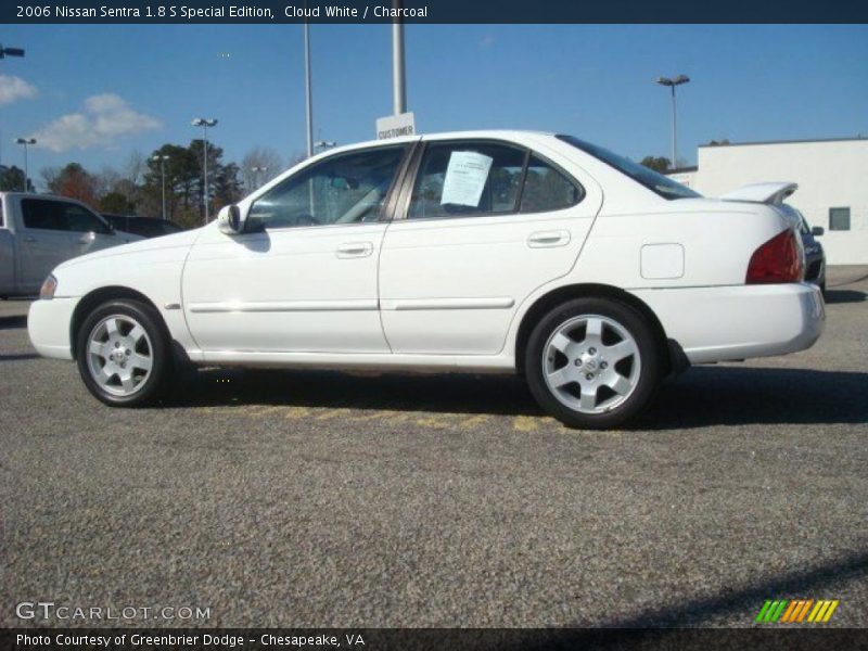 Cloud White / Charcoal 2006 Nissan Sentra 1.8 S Special Edition