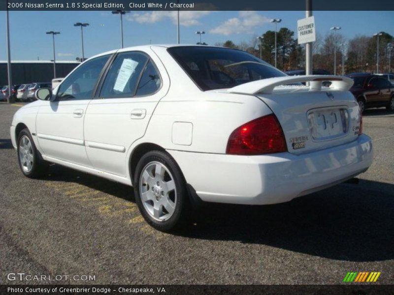Cloud White / Charcoal 2006 Nissan Sentra 1.8 S Special Edition
