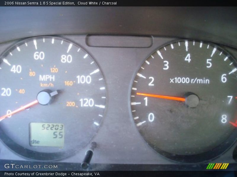 Cloud White / Charcoal 2006 Nissan Sentra 1.8 S Special Edition