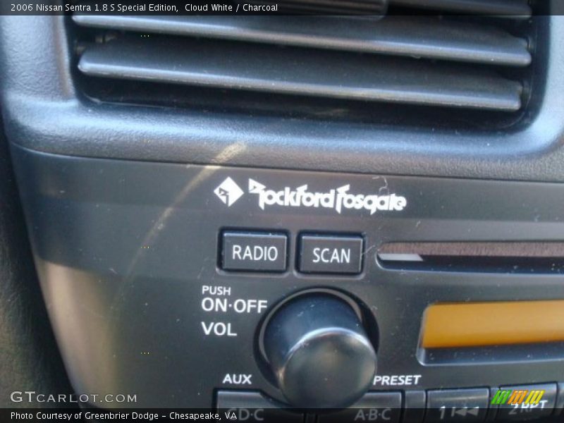 Cloud White / Charcoal 2006 Nissan Sentra 1.8 S Special Edition