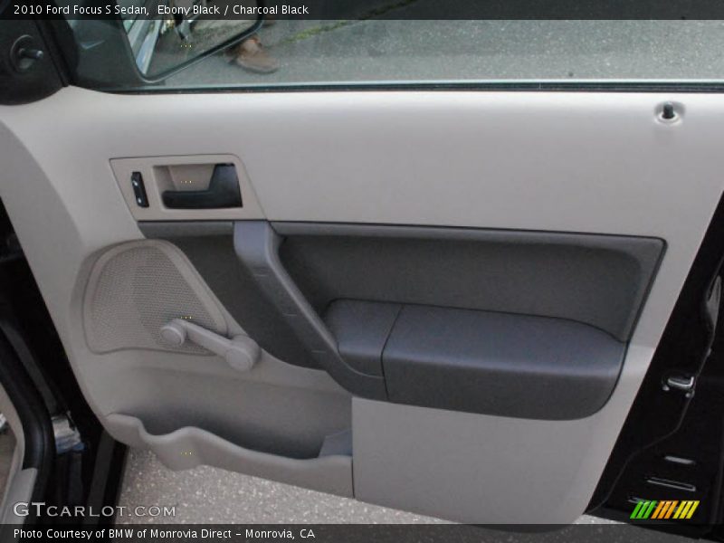 Ebony Black / Charcoal Black 2010 Ford Focus S Sedan