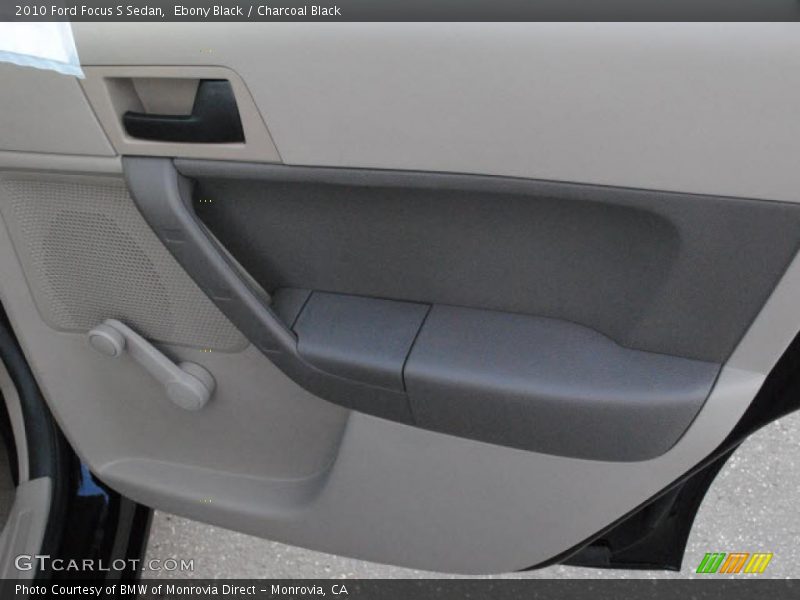 Ebony Black / Charcoal Black 2010 Ford Focus S Sedan