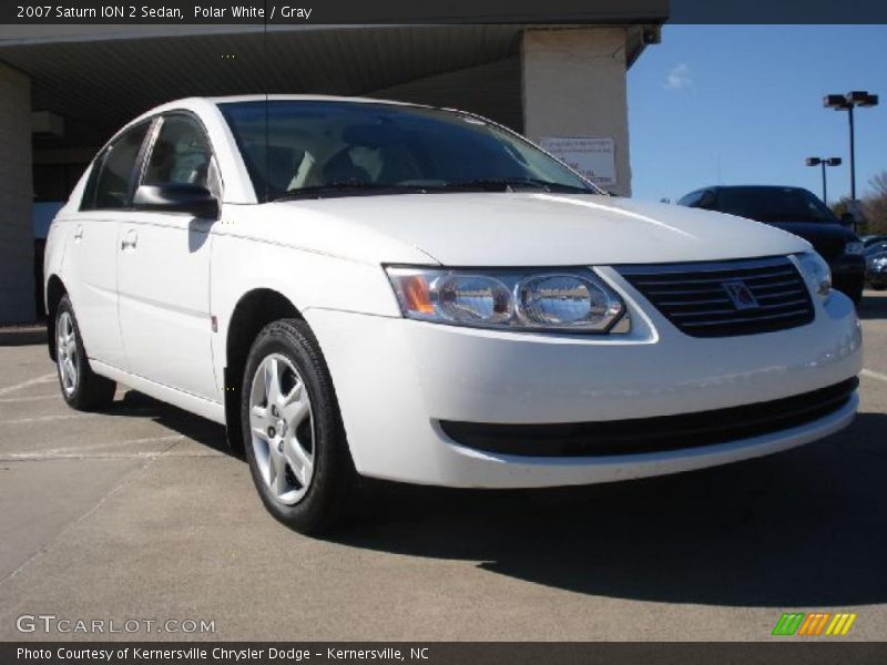 Polar White / Gray 2007 Saturn ION 2 Sedan