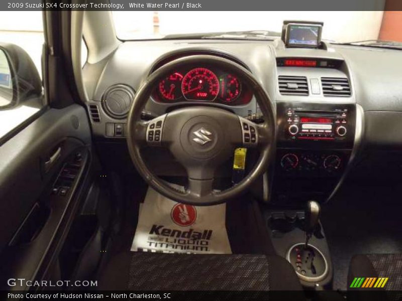 White Water Pearl / Black 2009 Suzuki SX4 Crossover Technology