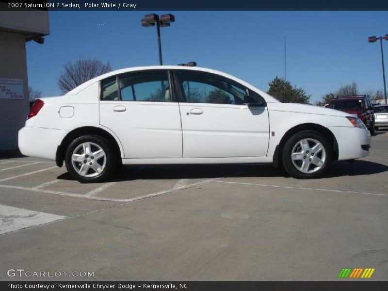 Polar White / Gray 2007 Saturn ION 2 Sedan