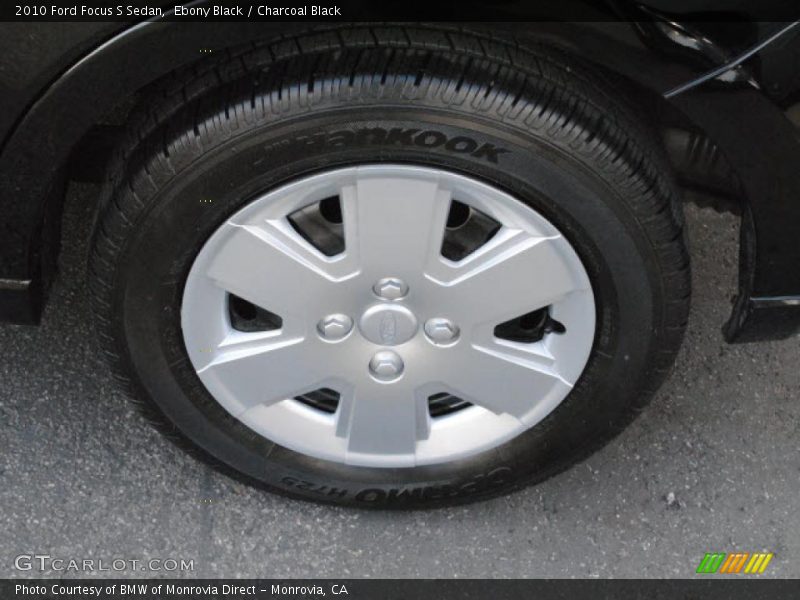 Ebony Black / Charcoal Black 2010 Ford Focus S Sedan