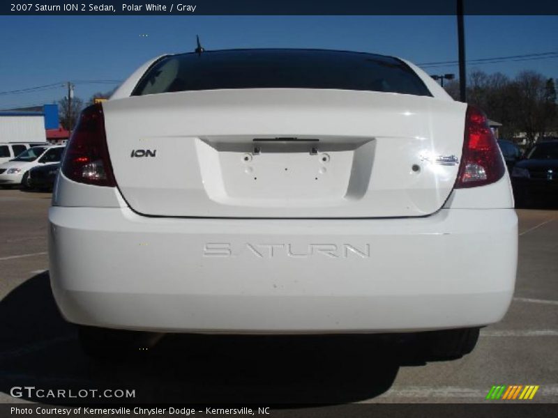 Polar White / Gray 2007 Saturn ION 2 Sedan