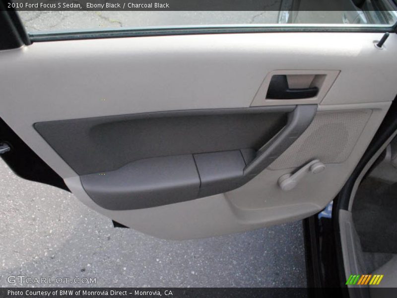 Ebony Black / Charcoal Black 2010 Ford Focus S Sedan
