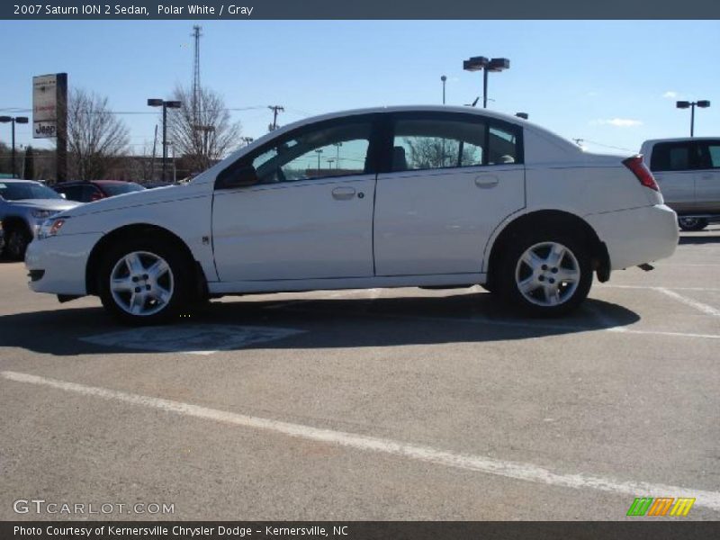 Polar White / Gray 2007 Saturn ION 2 Sedan