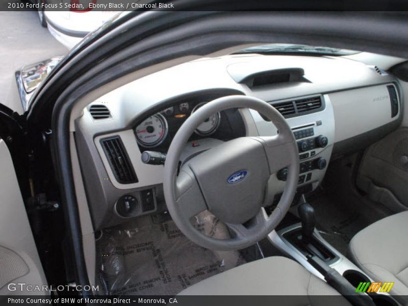Ebony Black / Charcoal Black 2010 Ford Focus S Sedan
