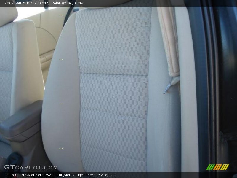 Polar White / Gray 2007 Saturn ION 2 Sedan