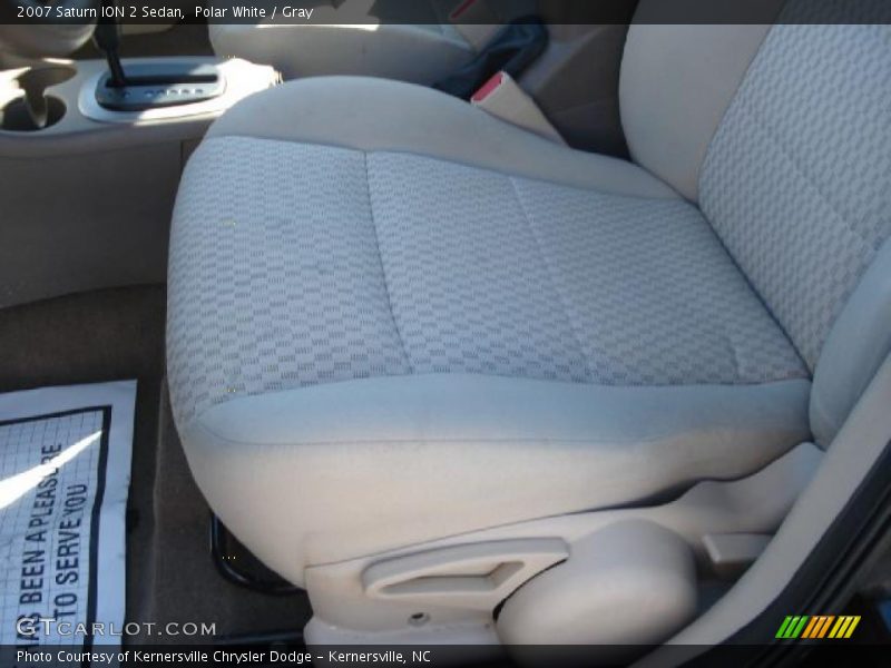 Polar White / Gray 2007 Saturn ION 2 Sedan