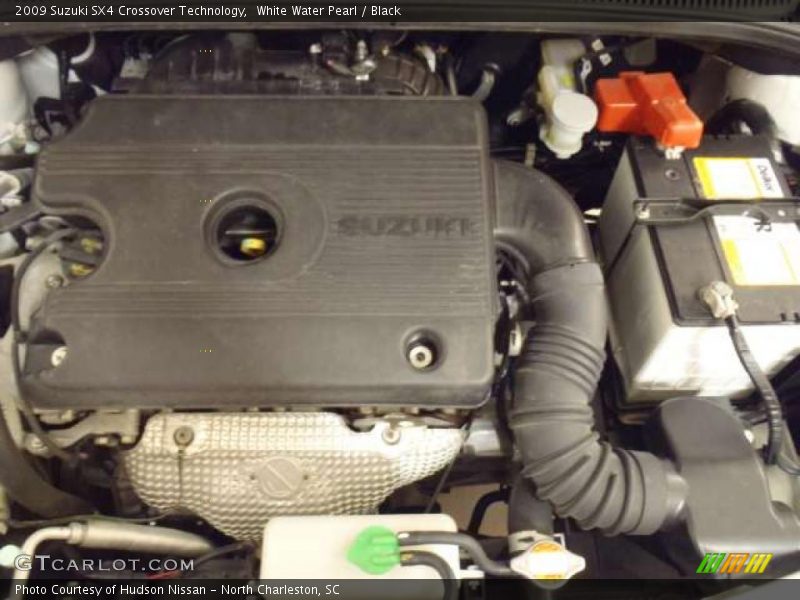 White Water Pearl / Black 2009 Suzuki SX4 Crossover Technology
