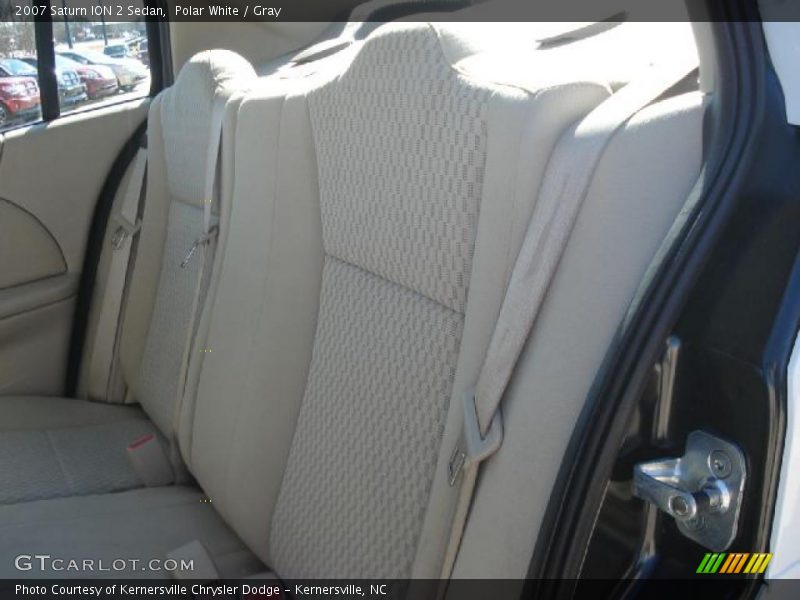 Polar White / Gray 2007 Saturn ION 2 Sedan