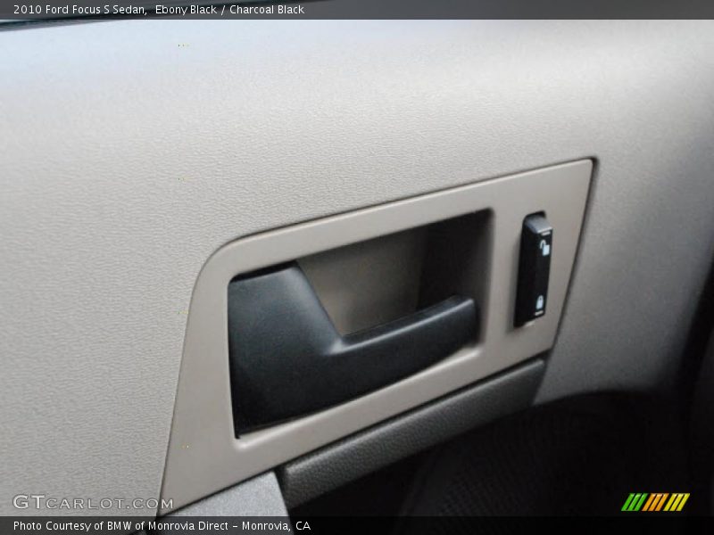 Ebony Black / Charcoal Black 2010 Ford Focus S Sedan