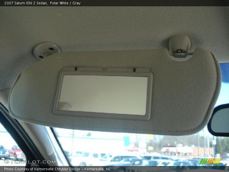 Polar White / Gray 2007 Saturn ION 2 Sedan