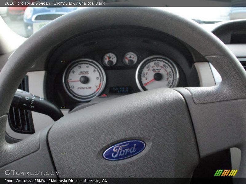 Ebony Black / Charcoal Black 2010 Ford Focus S Sedan