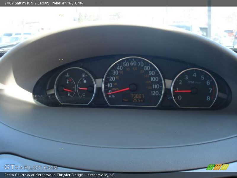 Polar White / Gray 2007 Saturn ION 2 Sedan