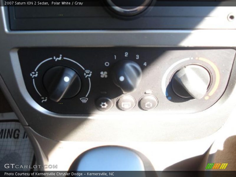 Polar White / Gray 2007 Saturn ION 2 Sedan