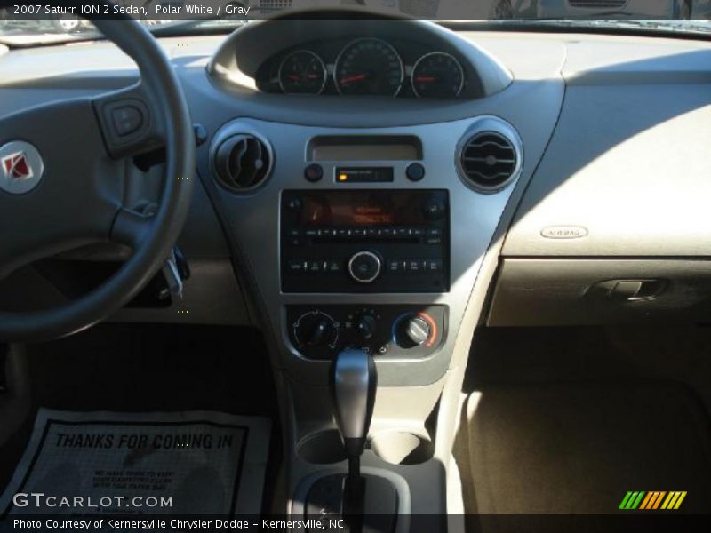 Polar White / Gray 2007 Saturn ION 2 Sedan