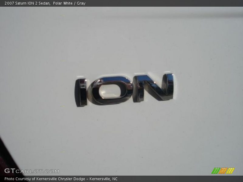 Polar White / Gray 2007 Saturn ION 2 Sedan