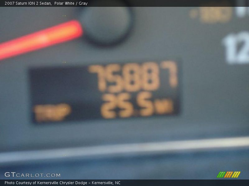 Polar White / Gray 2007 Saturn ION 2 Sedan