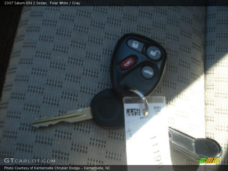 Polar White / Gray 2007 Saturn ION 2 Sedan