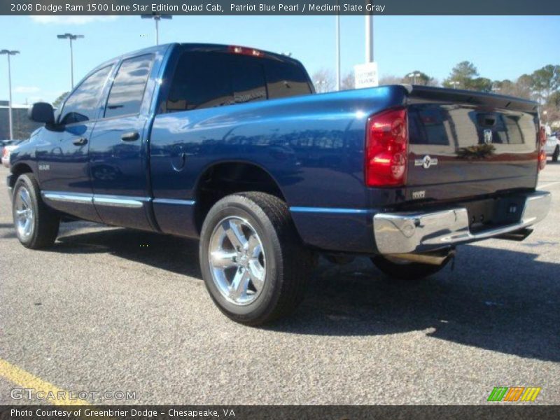 Patriot Blue Pearl / Medium Slate Gray 2008 Dodge Ram 1500 Lone Star Edition Quad Cab
