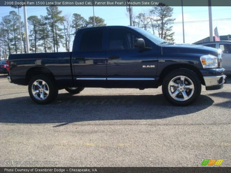 Patriot Blue Pearl / Medium Slate Gray 2008 Dodge Ram 1500 Lone Star Edition Quad Cab