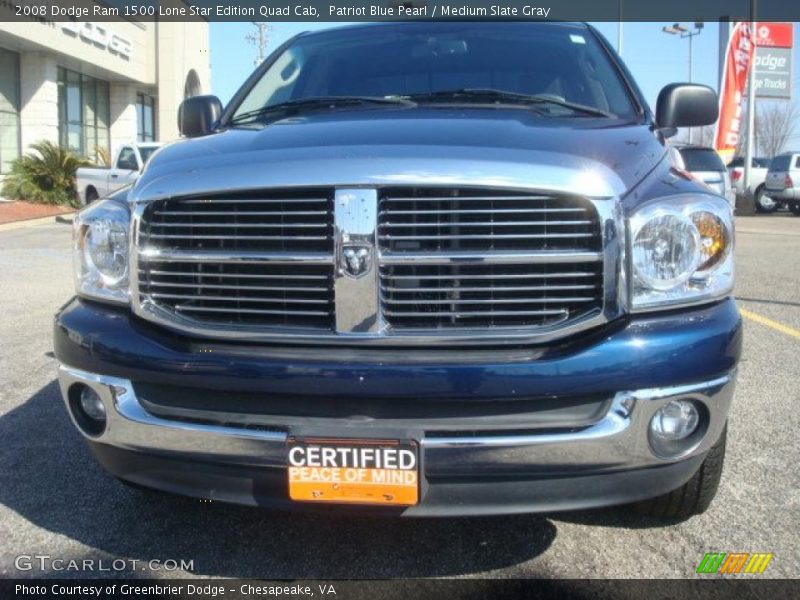 Patriot Blue Pearl / Medium Slate Gray 2008 Dodge Ram 1500 Lone Star Edition Quad Cab