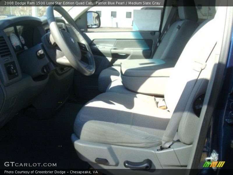 Patriot Blue Pearl / Medium Slate Gray 2008 Dodge Ram 1500 Lone Star Edition Quad Cab