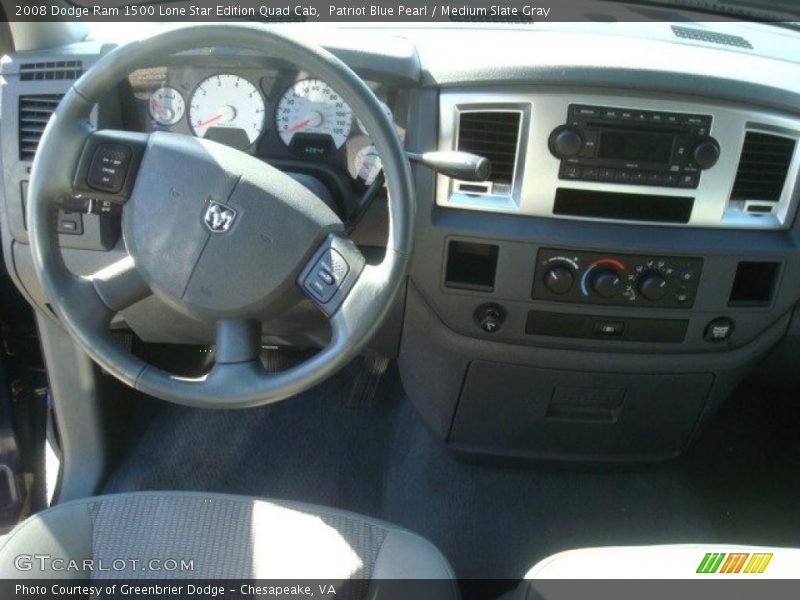 Patriot Blue Pearl / Medium Slate Gray 2008 Dodge Ram 1500 Lone Star Edition Quad Cab