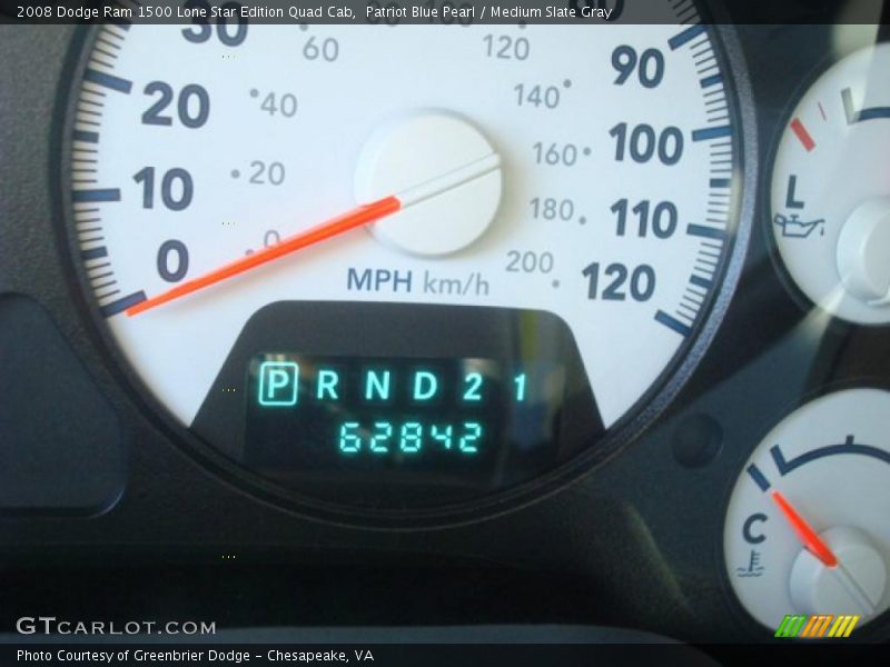 Patriot Blue Pearl / Medium Slate Gray 2008 Dodge Ram 1500 Lone Star Edition Quad Cab