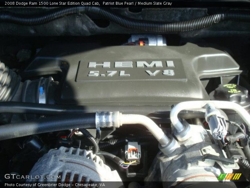 Patriot Blue Pearl / Medium Slate Gray 2008 Dodge Ram 1500 Lone Star Edition Quad Cab