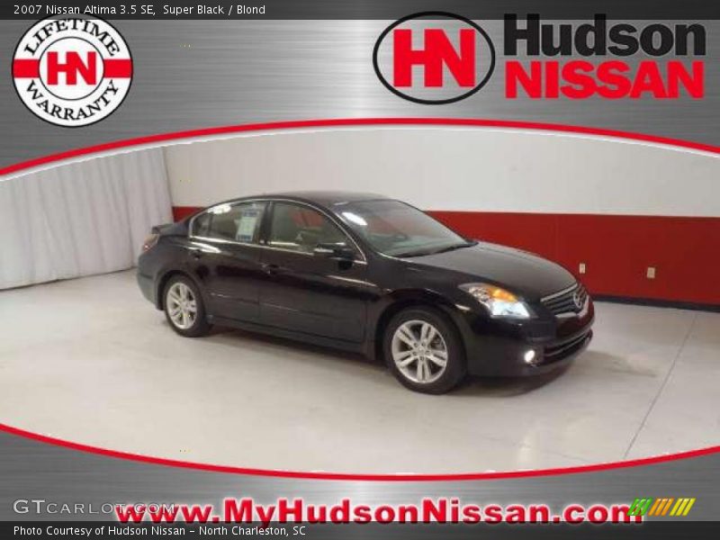 Super Black / Blond 2007 Nissan Altima 3.5 SE