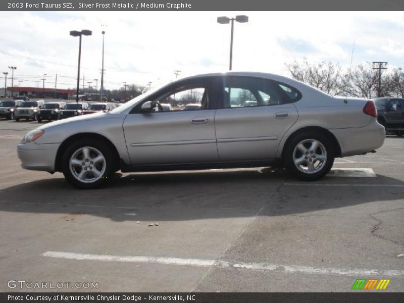Silver Frost Metallic / Medium Graphite 2003 Ford Taurus SES