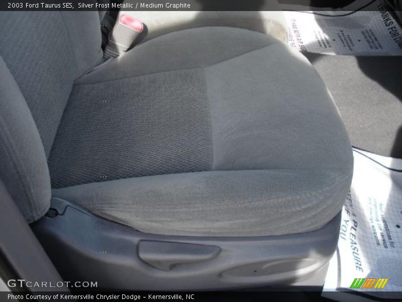 Silver Frost Metallic / Medium Graphite 2003 Ford Taurus SES