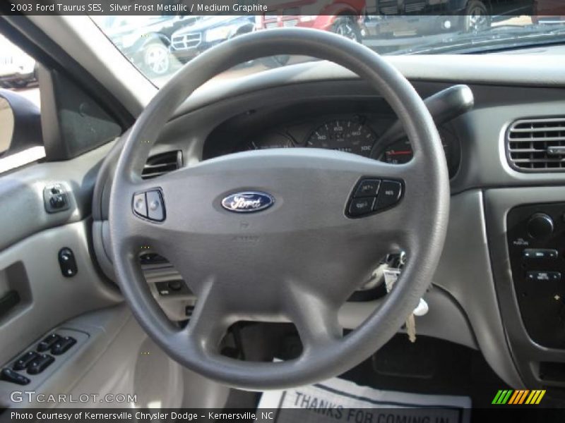 Silver Frost Metallic / Medium Graphite 2003 Ford Taurus SES