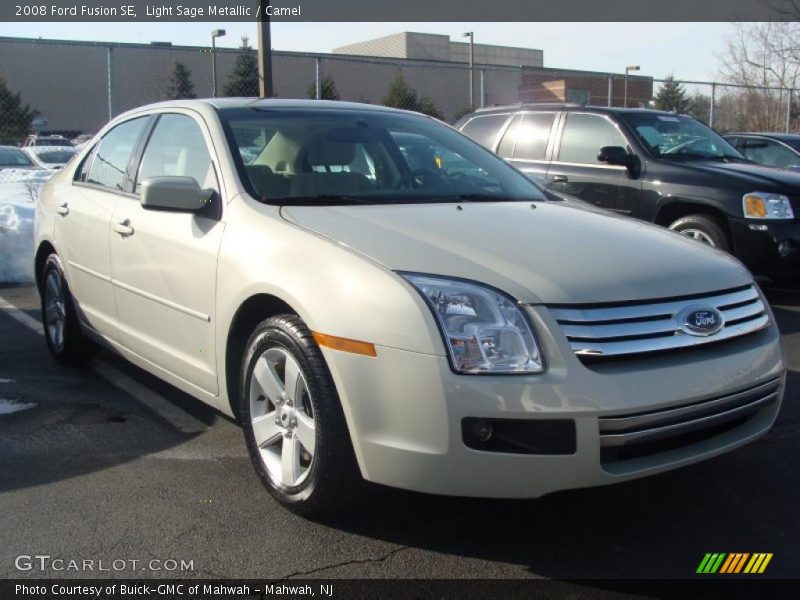 Light Sage Metallic / Camel 2008 Ford Fusion SE