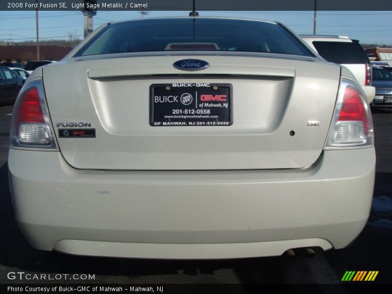 Light Sage Metallic / Camel 2008 Ford Fusion SE
