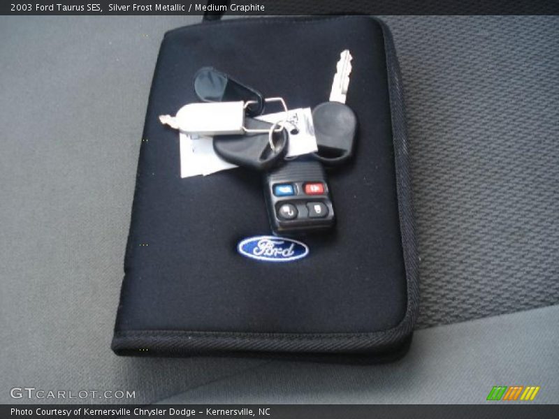 Silver Frost Metallic / Medium Graphite 2003 Ford Taurus SES