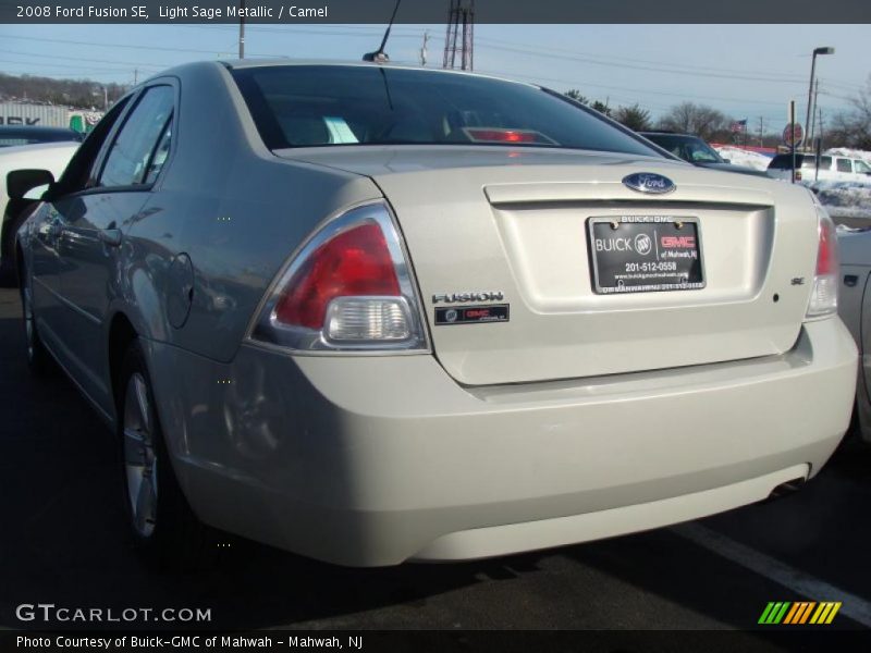 Light Sage Metallic / Camel 2008 Ford Fusion SE