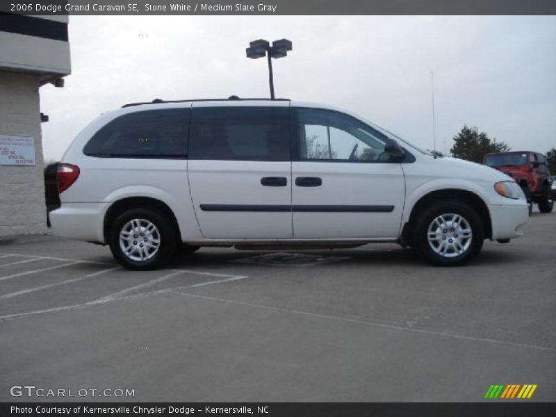 Stone White / Medium Slate Gray 2006 Dodge Grand Caravan SE