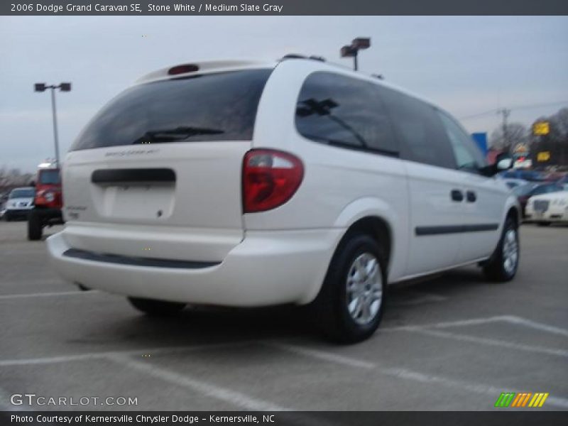 Stone White / Medium Slate Gray 2006 Dodge Grand Caravan SE